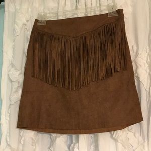 BCNU faux-suede skirt
